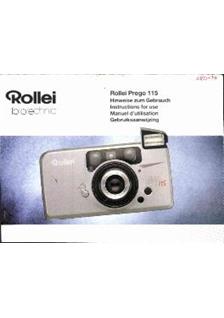 Rollei Prego 115 manual. Camera Instructions.